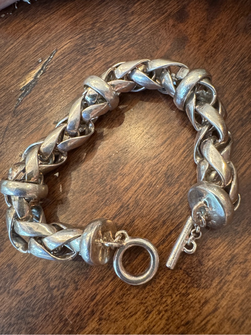 Ralph Lauren Vintage 925 Chunky Toggle 7” Bracelet 💎RARE💎